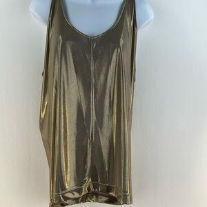 Club Monaco Liquid Gold Racerback Tank Top